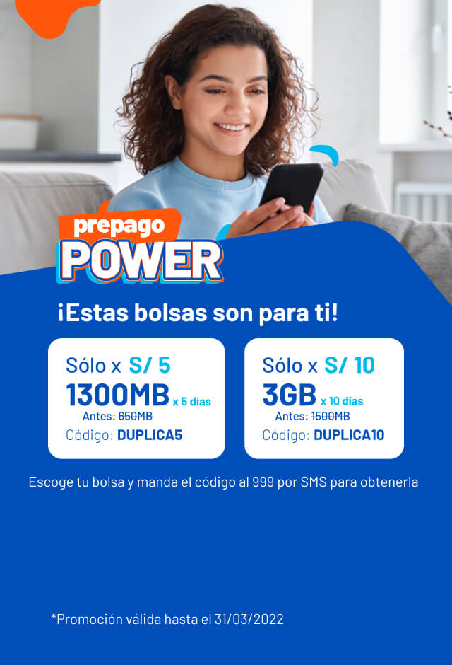 Bolsas Prepago Entel Bolsas Entel Perú