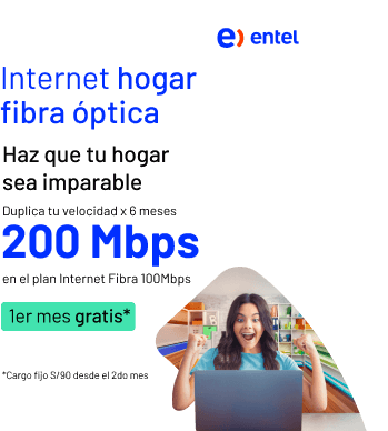 Internet hogar fibra óptica